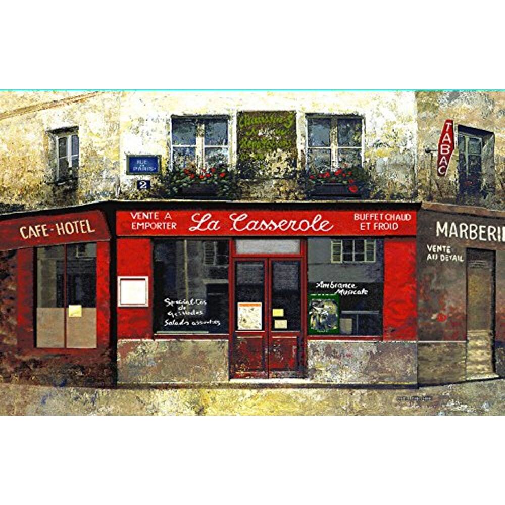 Manual Old World Paris Forgotten Cafe Tapestry Wall Hanging 53x35 Chiu Tak Hak
